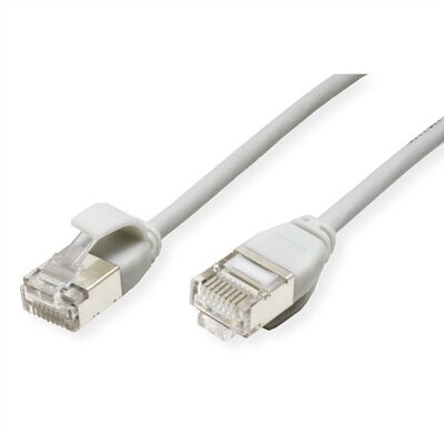 U/FTP (PiMF) Patchkábel LSOH 2m cat.6a, sivý, slim, Cu, Flex Cable, Component Level