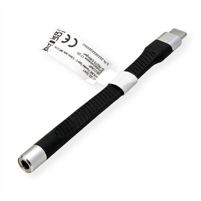 Adaptér USB 3.1 Typ C / 3.5mm (slúchadlá+ mic), 10cm, čierny