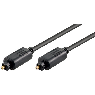 Kábel Toslink audio optický SPDIF prepojovací M/M 3m, ø5.0mm, čierny