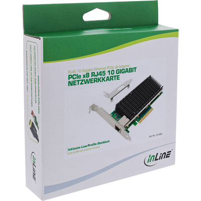 Karta sieťová 10Gbit, 1xRJ45, PCIe x8, Standard + Low Profile