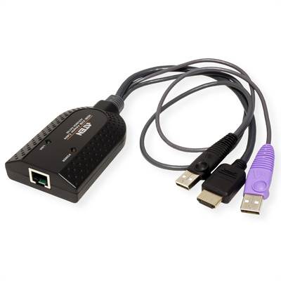 KVM HDMI adaptér USB Virtual Media + Smart Card reader