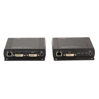 Predĺženie KVM cez TP do 140m, DVI, USB, Audio (3.5mm jack), RS232, s lokálnym monitorom "loop out"