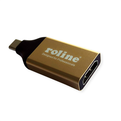 Adaptér USB 3.1 Typ C na HDMI 2.0 4K@60Hz, Gold