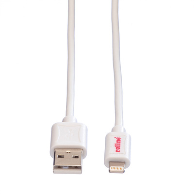 Kábel USB "Lightning" pre Apple, 1m, High Speed, biely s MFI cert.