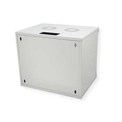 19" Rack na stenu 9U, sivý, 460x540x400 mm (HxWxD), RAL7035, BASIC