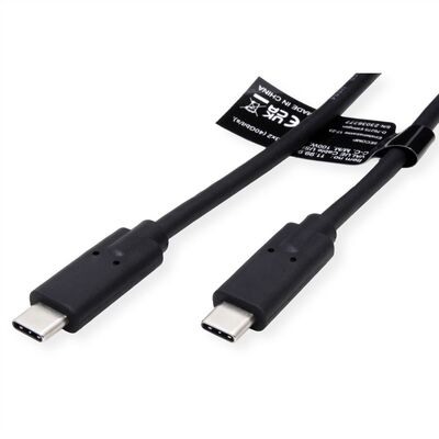 Kábel USB 4 Gen 3x2, Typ C CM/CM 1m, 40Gbps, PD 100w 20V5A, čierny