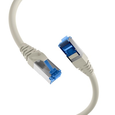 S/FTP (PiMF) Patchkábel 1m cat.6a, sivý, Cu, UL