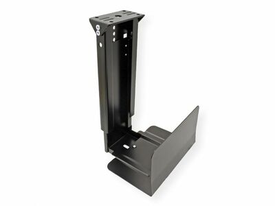 Držiak PC pod dosku stola, max 30kg pre PC široké: 134-234mm, výška 390-540mm, čierny