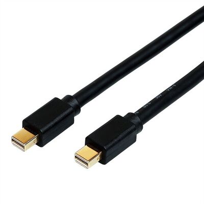 Kábel DisplayPort mini M/M 2m, 8K@60Hz, DP v1.4, 32.4Gbit/s, čierny, pozl. konektor