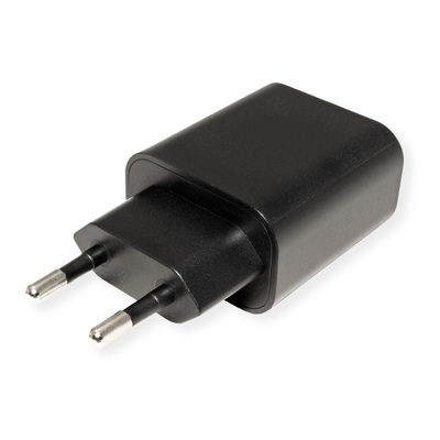 Nabíjačka USB 230V 1port, 1xUSB Typ C, 25W, Power Delivery, čierna