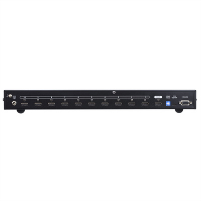 Video distribútor/splitter HDMI 1IN/10OUT UHD 4K@60Hz, RS232, 18G, čierny
