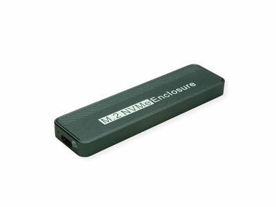 Externý box / Adaptér USB 3.2 Gen 2x2 Typ C na NVMe M.2 SSD HDD (M-key), 20Gbps, čierny