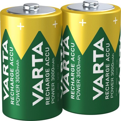Batéria VARTA RTU nabíjacia D (2ks) 1.2V 3000mAh NiMH (HR20 56720) 2BL