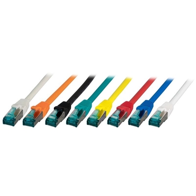 S/FTP (PiMF) Patchkábel LSOH 40m cat.6a, hnedý, Cu