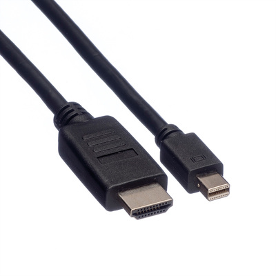 Kábel DisplayPort mini na HDMI M/M 1.5m, jednosmerný, max. 1920x1200@60Hz, čierny