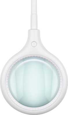 Stolná lupa s LED podsvietením, s úchytom na "štipec", zväčšenie 1.75x, biela
