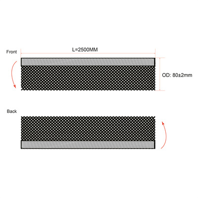 Káblový organizér Kábel Fix, suchý zips, 2.5m, ⌀ do 25mm, čierny