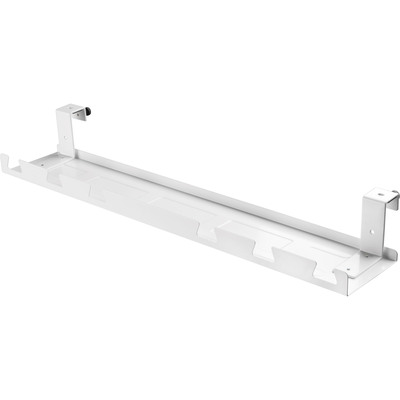 Káblový organizér, žľab na káble pod stôl, 590x131x74mm (DxHxV), biely