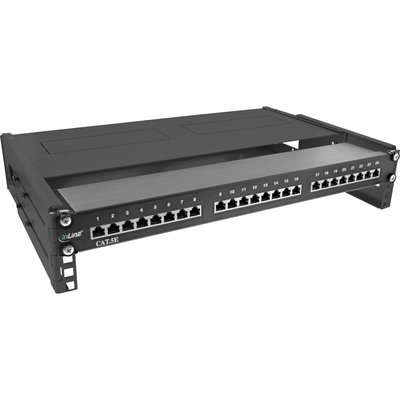 19" Mini skriňa ramova 2U, nastavitelná hĺbka: 240 - 400mm, čierna