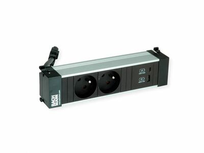 Power Frame 2xUTE zásuvka 230V, 1xnabíjačka 2.15A 2xUSB (USB A + USB C) 22W