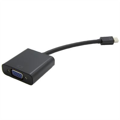 Adaptér mini DisplayPort na VGA M/F, 15cm čierny, DP. ver. 1.1