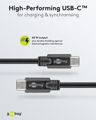 Kábel USB 3.2 Gen 1, Typ C CM/CM 1m, 5Gbps, PD 60w 20V3A, čierny