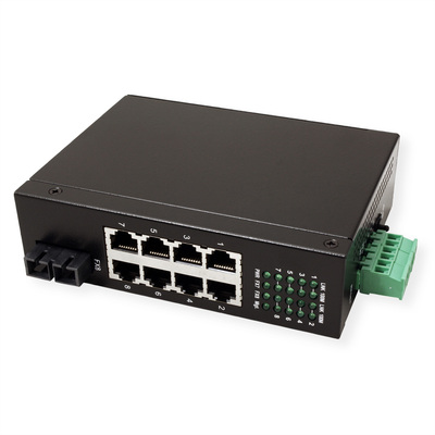 Switch 10/100, 7port, 1x SC, priemyselný