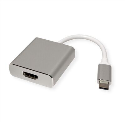 Adaptér USB 3.1 Typ C na HDMI 2.0 4K@60Hz UHD, M/F, biely, 10cm