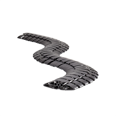 Káblový organizér Snake Pro "chrbtica", 2 komorový, 100cm, čierny