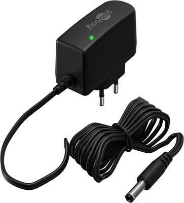 Adaptér NTS 1000mA, Univerzálny 12V, 12W, 1.8m kábel, Konektor DC 5.5x2.5, čierny