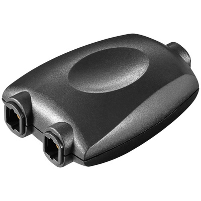 Audio distribútor / splitter Toslink (SPDIF) 1IN/2OUT, pasívny, čierny