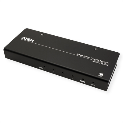 Video distribútor/splitter HDMI 1IN/4OUT UHD 4K@30Hz, čierny