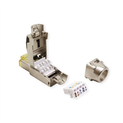 Konektor 8/8 RJ45 cat.8.1, tienený, 40Gbit, 2000Mhz, na drôt, montáž bez klieští AWG 22-26