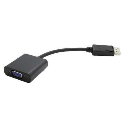 Adaptér DisplayPort na VGA M/F, 15cm, čierny