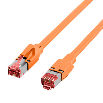 S/FTP (PiMF) Patchkábel LSOH 7.5m cat.6a, oranžový, Cu UC900 s TM21