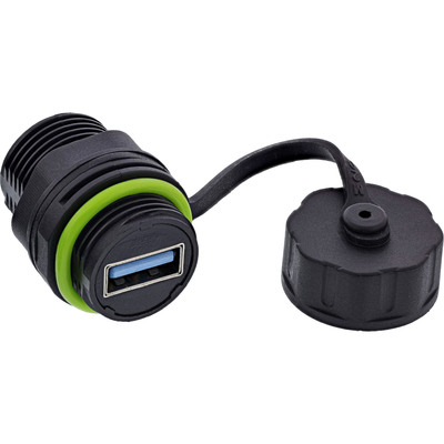 Chránička "SPOJKA" USB-A - USB-A, mini, tienená, vodeodolná prachuvzdorná IP68