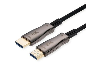 Kábel HDMI M/M 15m, Ultra High Speed+Eth, 8K@60Hz, HDMI 2.1, čierny, jednosmerný, aktívny, optický