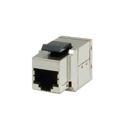 Konektor Keystone cat.6a, tienený, strieborný, SPOJKA RJ45