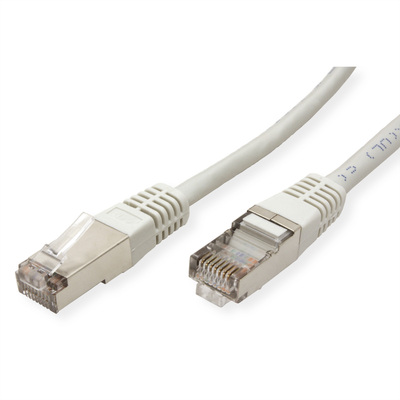 S/FTP Patchkábel 0.5m cat.5e, sivý, Cu