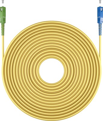 Fiber kábel SC-SC/APC, 10m Simplex OS2(9/125µm), LSOH, 3mm, žltý