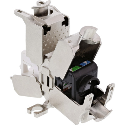 Spojka Keystone cat.6a, AWG22-AWG24 beznástrojový (toolless), s montážnym úchytom