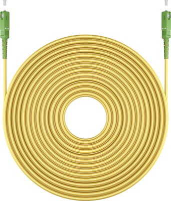 Fiber kábel SC/APC-SC/APC, 2m Simplex OS2(9/125µm), LSOH, 3mm, Kábel pre Orange a Magio, žltý