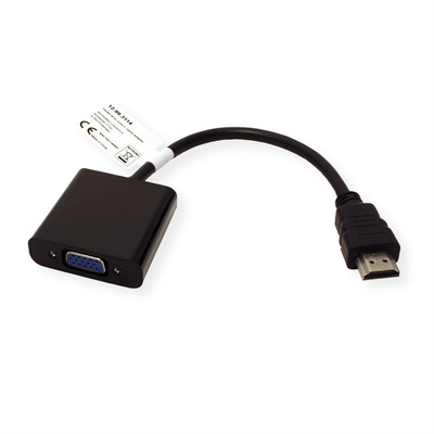 Adaptér HDMI na VGA 15cm čierny