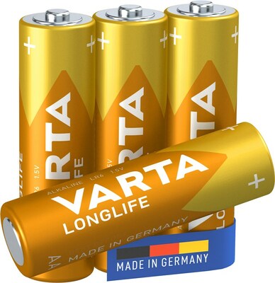 Baterka VARTA Longlife Alkalická AA (4ks) 1.5V (LR6) 4BL