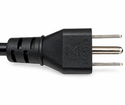 Kábel sieťový 230V, vidlica (NEMA 5-15P) US priama - C13, 1m, 0.83mm², 10A, čierny