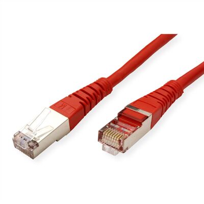 S/FTP Patchkábel 0.5m cat.5e, červený, Cu