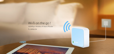 Wireless LAN router NANO 300 Mbps, 1-Port 10/100 Mbps, TP-LINK