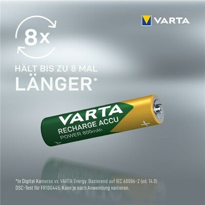 Baterka VARTA RTU nabíjacia AAA (2ks) 1.2V 800mAh NiMH (HR03 56703) 2BL