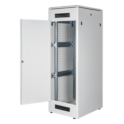19" Rack na podlahu 36U, 1786x600x800mm (HxWxD), PRO, sklenené dvere, sivý