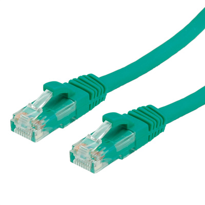 UTP Patchkábel 10m cat.6a, zelený, Cu